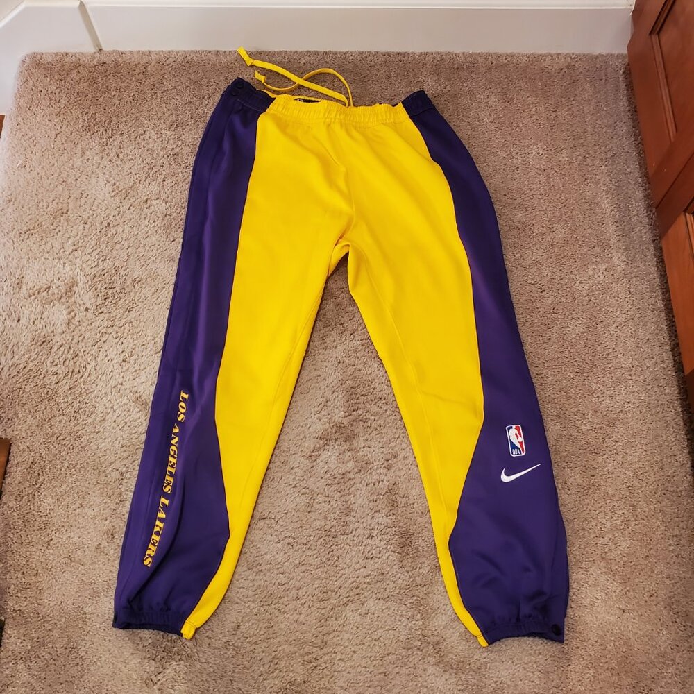 NWT Nike x NBA Los Angeles Lakers Team Player issued Dri-Fit Sweatpants XXL